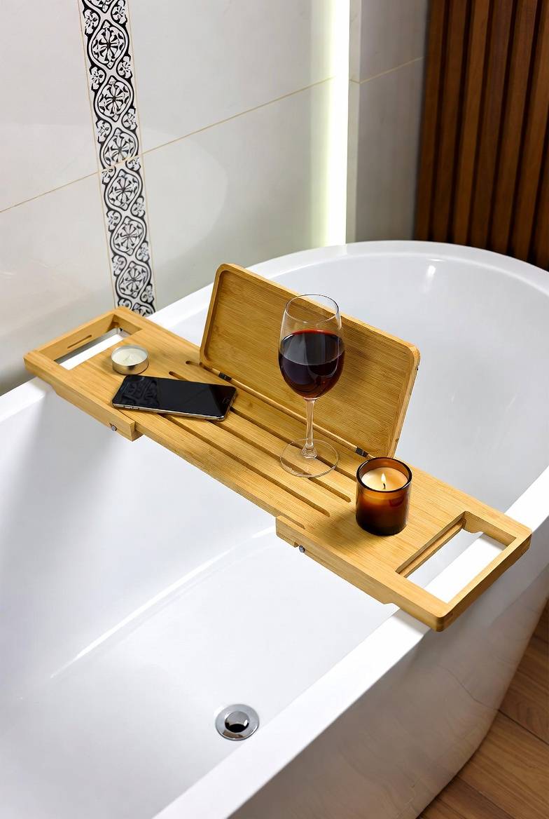 Bamboo Bathtub Tray