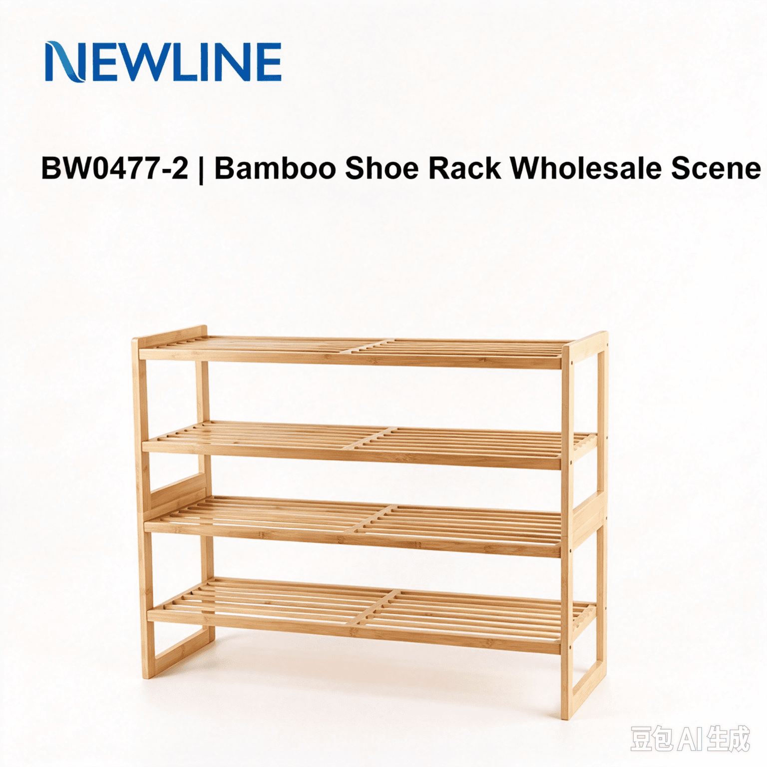 BW0477-2 Four-Tier Bamboo Shoe Rack