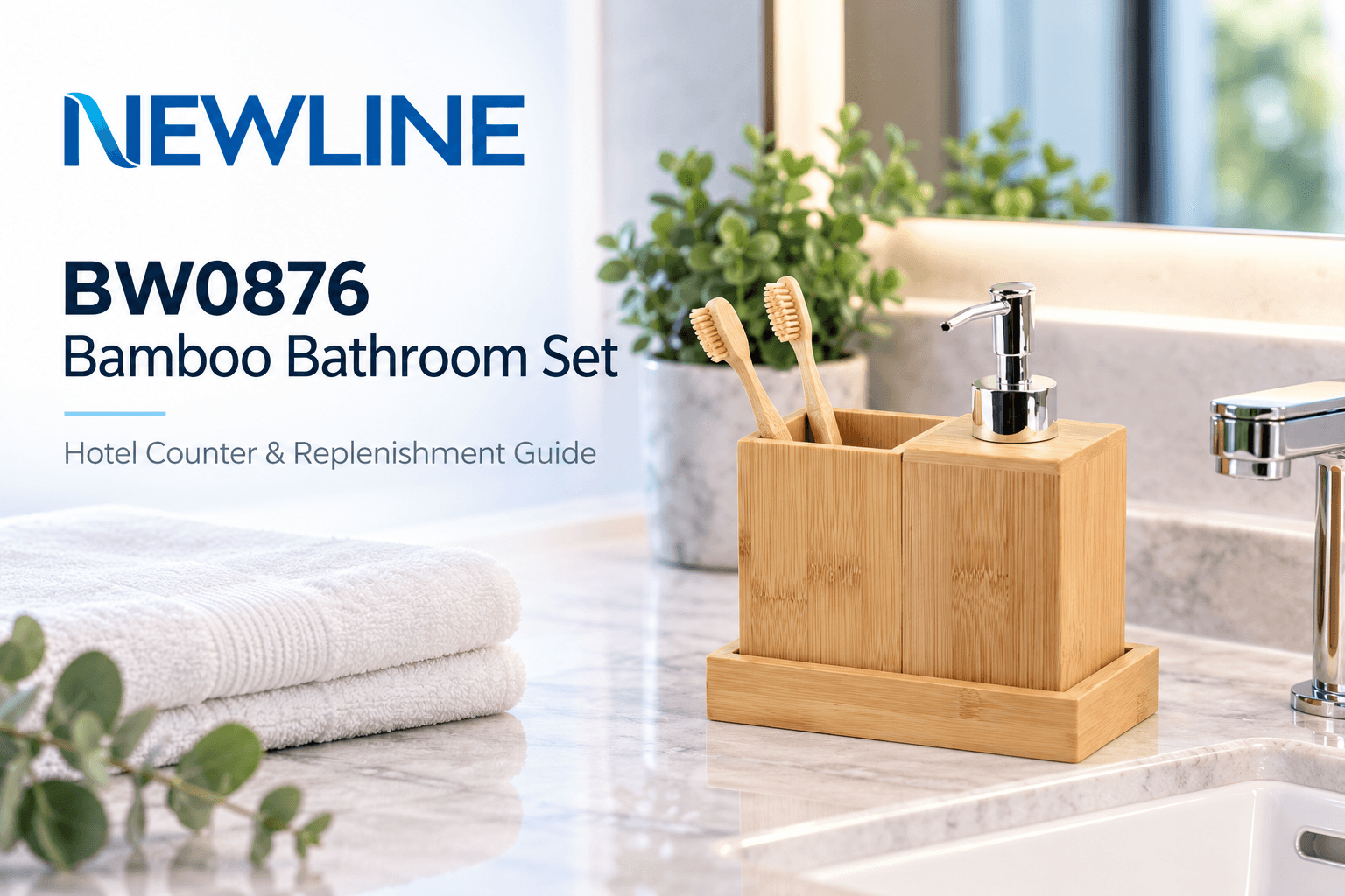 Buying a Compact Bamboo Bathroom Set for Hotels: The BW0876 Counter and Replenishment Guide